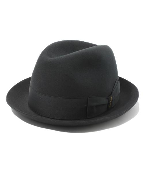 BEAMS F（ビームスエフ）の「Borsalino / ソリッドリボンハット(390131)（ハット・メンズ・オリーブ/ブルー系その他/ネイビー・58cm/60cm）」の3枚目の写真