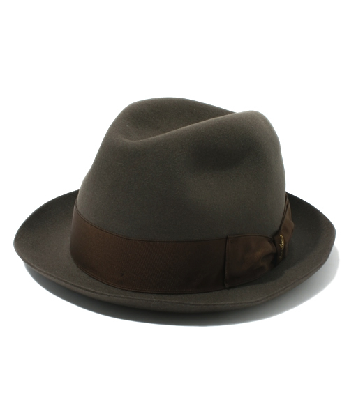 BEAMS F（ビームスエフ）の「Borsalino / ソリッドリボンハット(390131)（ハット・メンズ・オリーブ/ブルー系その他/ネイビー・58cm/60cm）」の2枚目の写真
