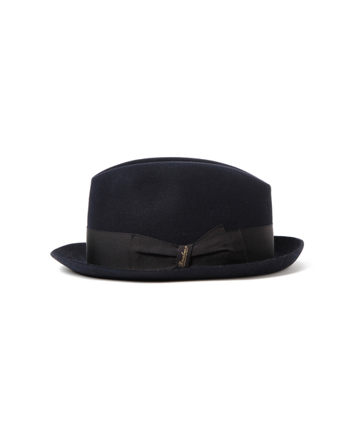 BEAMS F（ビームスエフ）の「Borsalino / ソリッドリボンハット(390131)（ハット・メンズ・オリーブ/ブルー系その他/ネイビー・58cm/60cm）」の5枚目の写真