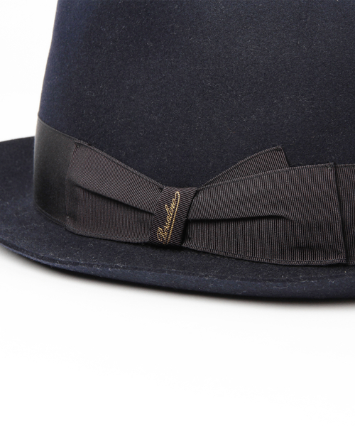 BEAMS F（ビームスエフ）の「Borsalino / ソリッドリボンハット(390131)（ハット・メンズ・オリーブ/ブルー系その他/ネイビー・58cm/60cm）」の7枚目の写真