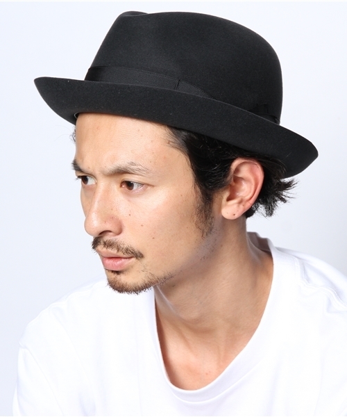 BEAMS F（ビームスエフ）の「Borsalino / ソリッドリボンハット(390131)（ハット・メンズ・オリーブ/ブルー系その他/ネイビー・58cm/60cm）」の8枚目の写真