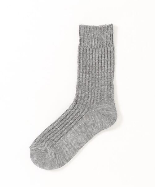 Fun & Daily（ファンアンドデイリー）の「F&D : USA Cotton サーマルカラーソックス（ソックス/靴下・レディース・ホワイト/モスグリーン/ネイビー/ピンク/イエロー/レッド/ブラウン/パープル/グレー/ブラック・FREE）」の3枚目の写真