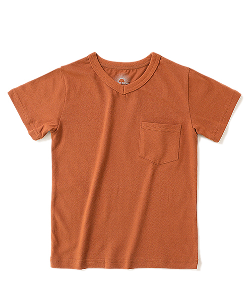 devirock（デビロック）の「パック入りVネックTシャツ（Tシャツ/カットソー・キッズ・ホワイト/テラコッタ/ブラック/カーキ/ピンク系その他/チャコール/ネイビー/ブルー系その他/グリーン系その他・150cm/140cm/110cm/160cm/100cm/120cm/90cm/130cm/80ｃｍ）」の22枚目の写真