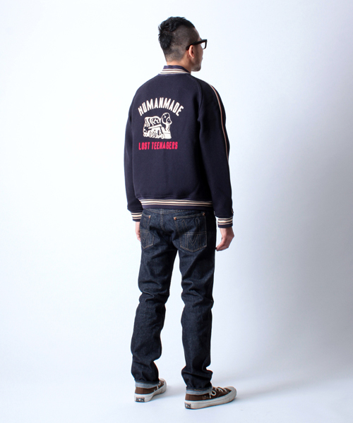 Human made KAWAS MADE スタジャン ネイビー M Human made KAWAS MADE