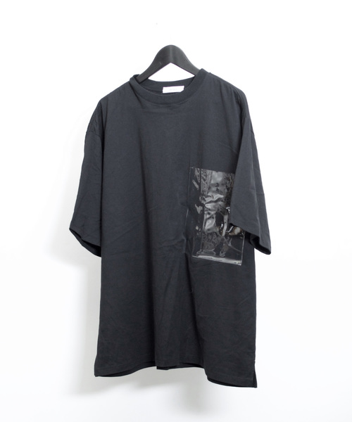 DETAILS（ディテールズ）の「DETAILS/PVCポケットTee（Tシャツ/カットソー・レディース・ホワイト/ブラック/グレー・FREE）」の3枚目の写真