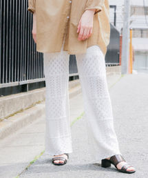 LOWRYS FARM | カギバリニットパンツ　832151(その他パンツ)