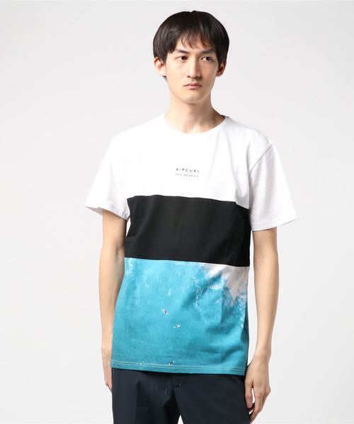 rip curl（リップカール）の「半袖Tシャツ RIPCURL T01-302（Tシャツ/カットソー・メンズ・ホワイト/ブラック・M/L）」の2枚目の写真