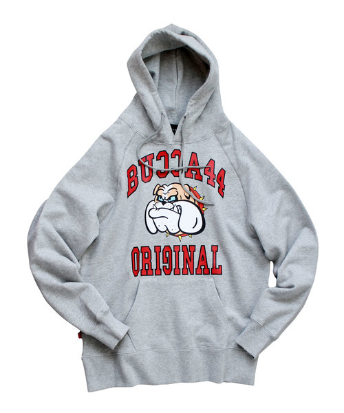 BUCCA 44（ブッカフォーティーフォー）の「【BUCCA 44】ブルドッグプリントプルオーバーパーカー（パーカー・メンズ・ネイビー/杢グレー・MEDIUM/LARGE/X-LARGE/XX-LARGE/XXX-LARGE）」の4枚目の写真