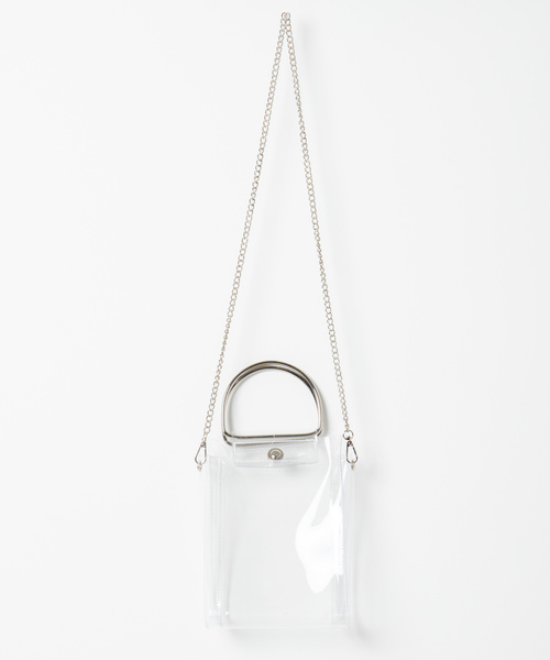 WEGO（ウィゴー）の「WEGO/2WAYメタルハンドルクリアショルダーバッグ（ショルダーバッグ・レディース・その他1/ホワイト系その他・FREE）」の7枚目の写真