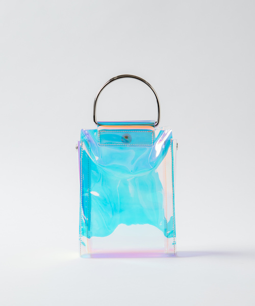 WEGO（ウィゴー）の「WEGO/2WAYメタルハンドルクリアショルダーバッグ（ショルダーバッグ・レディース・その他1/ホワイト系その他・FREE）」の9枚目の写真