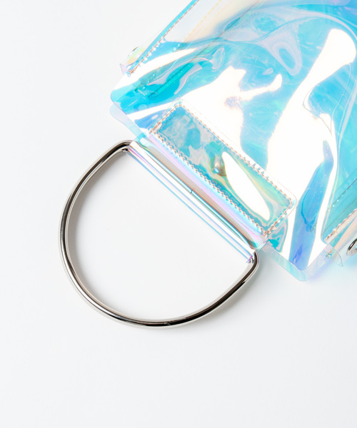 WEGO（ウィゴー）の「WEGO/2WAYメタルハンドルクリアショルダーバッグ（ショルダーバッグ・レディース・その他1/ホワイト系その他・FREE）」の12枚目の写真