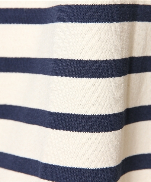 SHIPS for women（シップスフォーウィメン）の「Leminor:ボーダーTEE（Tシャツ/カットソー・レディース・ナチュラル/ブルー/ピンク・ONE SIZE）」の9枚目の写真