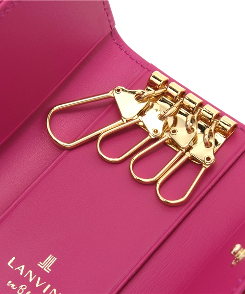 LANVIN en Bleu（ランバンオンブルー）の「リュクサンブール キーケース（キーケース/キーアクセサリー・レディース・ミント/ダークネイビー/ライトイエロー/ピンク/ローズ/ブルー系その他/ピンク系その他/ラベンダー/パープル/ダークグリーン系/ダークブラウン・FREE/フリー）」の12枚目の写真