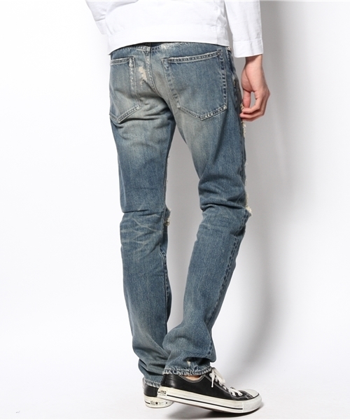 HYSTERIC GLAMOUR（ヒステリックグラマー）の「RS/TANG SCRATCH pt REMAKE加工 デニムスリムストレートPT（その他パンツ・メンズ・インディゴブルー・32inch/30inch/29inch/34inch/31inch/28inch）」の8枚目の写真