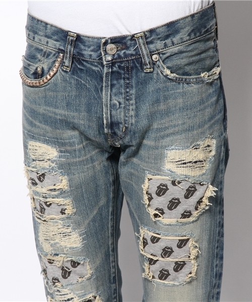 HYSTERIC GLAMOUR（ヒステリックグラマー）の「RS/TANG SCRATCH pt REMAKE加工 デニムスリムストレートPT（その他パンツ・メンズ・インディゴブルー・32inch/30inch/29inch/34inch/31inch/28inch）」の9枚目の写真