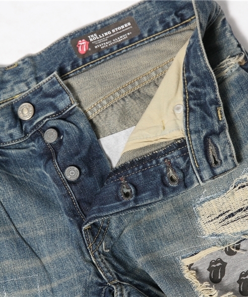 HYSTERIC GLAMOUR（ヒステリックグラマー）の「RS/TANG SCRATCH pt REMAKE加工 デニムスリムストレートPT（その他パンツ・メンズ・インディゴブルー・32inch/30inch/29inch/34inch/31inch/28inch）」の4枚目の写真