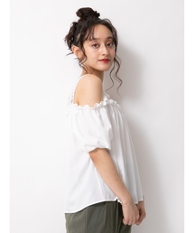 E Hyphen World Gallery イーハイフンワールドギャラリー の レース切替オフショルブラウス シャツ ブラウス Wear