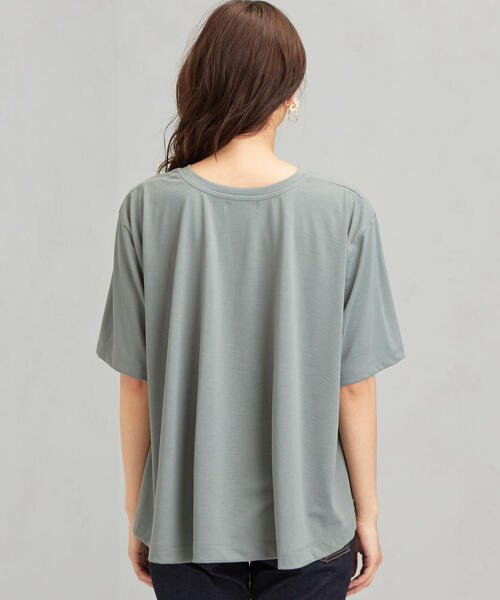 green label relaxing（グリーンレーベルリラクシング）の「CFC テンジク BIG Tシャツ（Tシャツ/カットソー・レディース・ネイビー/ブラック/オフホワイト/ダークグリーン・FREE）」の5枚目の写真