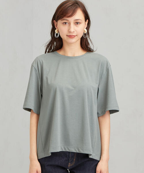 green label relaxing（グリーンレーベルリラクシング）の「CFC テンジク BIG Tシャツ（Tシャツ/カットソー・レディース・ネイビー/ブラック/オフホワイト/ダークグリーン・FREE）」の6枚目の写真