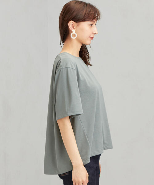 green label relaxing（グリーンレーベルリラクシング）の「CFC テンジク BIG Tシャツ（Tシャツ/カットソー・レディース・ネイビー/ブラック/オフホワイト/ダークグリーン・FREE）」の7枚目の写真