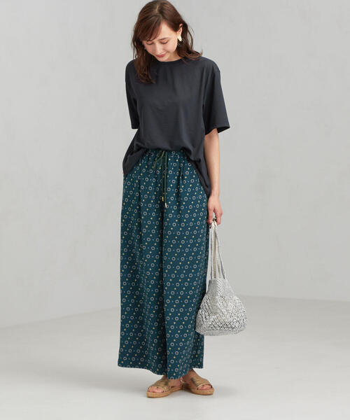 green label relaxing（グリーンレーベルリラクシング）の「CFC テンジク BIG Tシャツ（Tシャツ/カットソー・レディース・ネイビー/ブラック/オフホワイト/ダークグリーン・FREE）」の15枚目の写真