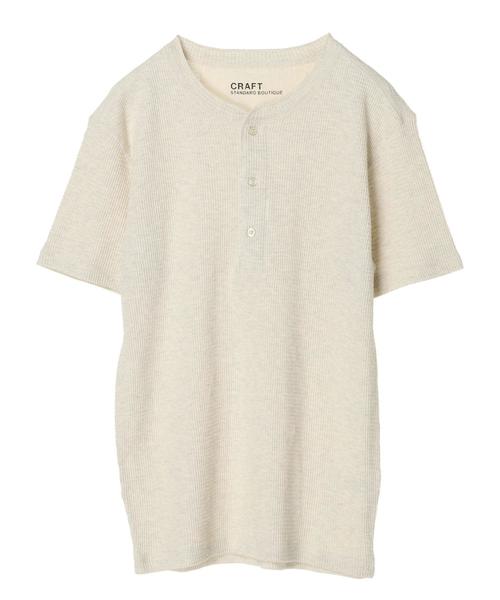 CRAFT STANDARD BOUTIQUE（クラフトスタンダードブティック）の「ワッフルヘンリーネックプルオーバー○（Tシャツ/カットソー・メンズ・ホワイト系その他/グレー系その他/グレー系その他2・LL/M/L）」の9枚目の写真