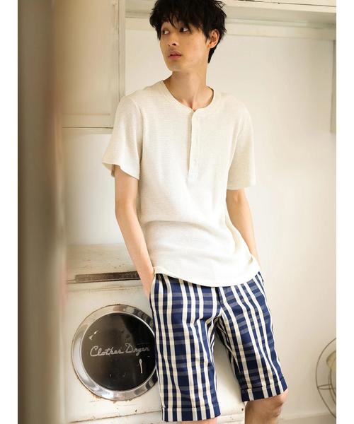 CRAFT STANDARD BOUTIQUE（クラフトスタンダードブティック）の「ワッフルヘンリーネックプルオーバー○（Tシャツ/カットソー・メンズ・ホワイト系その他/グレー系その他/グレー系その他2・LL/M/L）」の13枚目の写真