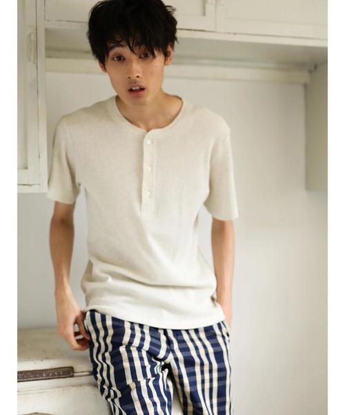 CRAFT STANDARD BOUTIQUE（クラフトスタンダードブティック）の「ワッフルヘンリーネックプルオーバー○（Tシャツ/カットソー・メンズ・ホワイト系その他/グレー系その他/グレー系その他2・LL/M/L）」の16枚目の写真