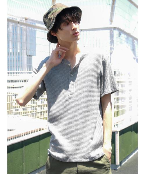 CRAFT STANDARD BOUTIQUE（クラフトスタンダードブティック）の「ワッフルヘンリーネックプルオーバー○（Tシャツ/カットソー・メンズ・ホワイト系その他/グレー系その他/グレー系その他2・LL/M/L）」の21枚目の写真