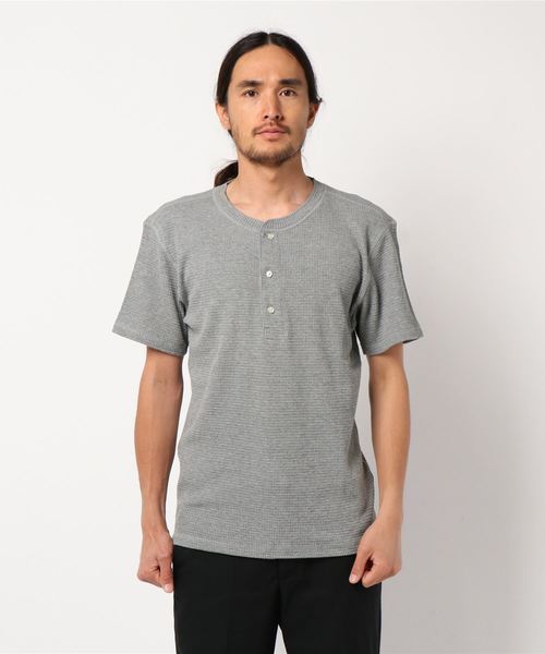 CRAFT STANDARD BOUTIQUE（クラフトスタンダードブティック）の「ワッフルヘンリーネックプルオーバー○（Tシャツ/カットソー・メンズ・ホワイト系その他/グレー系その他/グレー系その他2・LL/M/L）」の8枚目の写真