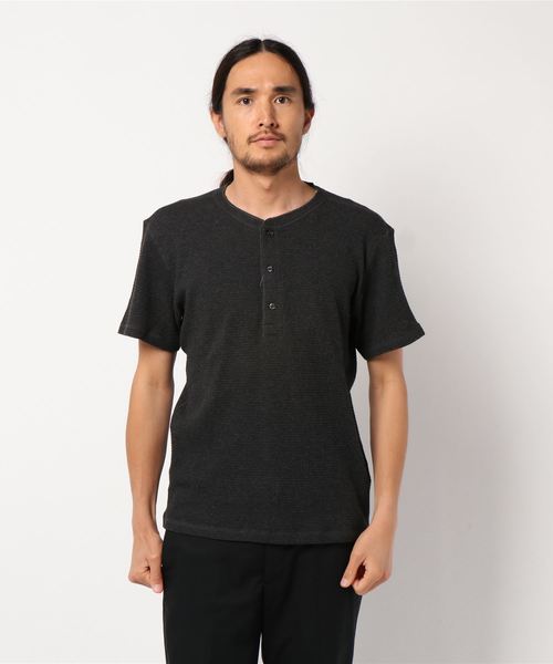 CRAFT STANDARD BOUTIQUE（クラフトスタンダードブティック）の「ワッフルヘンリーネックプルオーバー○（Tシャツ/カットソー・メンズ・ホワイト系その他/グレー系その他/グレー系その他2・LL/M/L）」の5枚目の写真