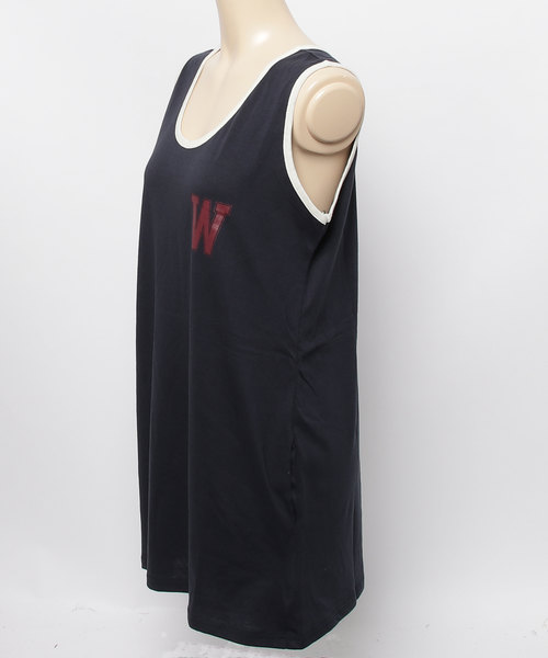 SIKI PRODUCT.(シキプロダクト)の「SIKI PRODUCT. Wオーバータンクトップ(タンクトップ・レディース・ネイビー/ホワイト・FREE)」の10枚目の写真