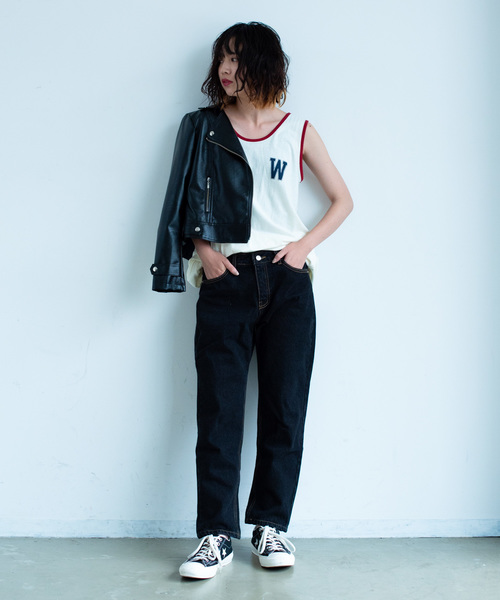 SIKI PRODUCT.(シキプロダクト)の「SIKI PRODUCT. Wオーバータンクトップ(タンクトップ・レディース・ネイビー/ホワイト・FREE)」の20枚目の写真