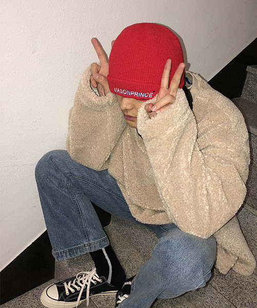 MASONPRINCE(メイソンプリンス)の「【MASONPRINCE】スーパービッグシルエット ボア サイドスリット スウェット(スウェット・メンズ・ブラック/ベージュ/ブルー・S/M/L)」の22枚目の写真