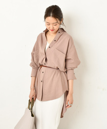 DouDou | バックロングシャツ(シャツ/ブラウス)