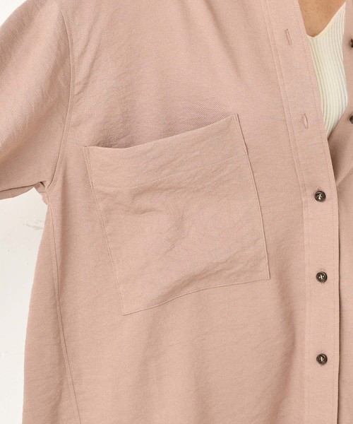 DouDou（ドゥドゥ）の「バックロングシャツ（シャツ/ブラウス・レディース・ベージュ/ブルー/ピンクベージュ・FREE）」の21枚目の写真