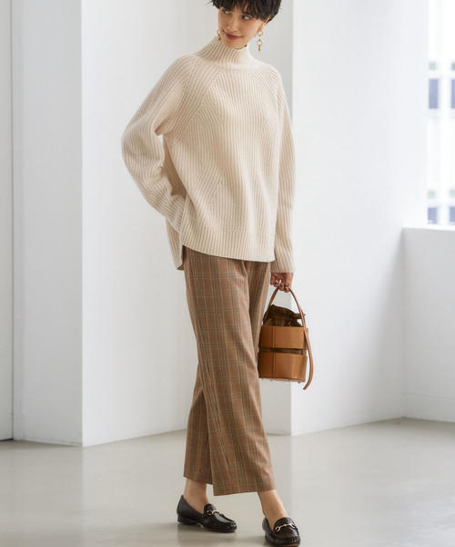 green label relaxing（グリーンレーベルリラクシング）の「[ ハミルトン ] HAMILTON SC カタアゼ ハイネック ニット（ニット/セーター・レディース・ナチュラル/ブラック/レッド/モカ/ライトグレー/ターコイズブルー・FREE）」の19枚目の写真