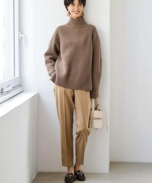 green label relaxing（グリーンレーベルリラクシング）の「[ ハミルトン ] HAMILTON SC カタアゼ ハイネック ニット（ニット/セーター・レディース・ナチュラル/ブラック/レッド/モカ/ライトグレー/ターコイズブルー・FREE）」の20枚目の写真