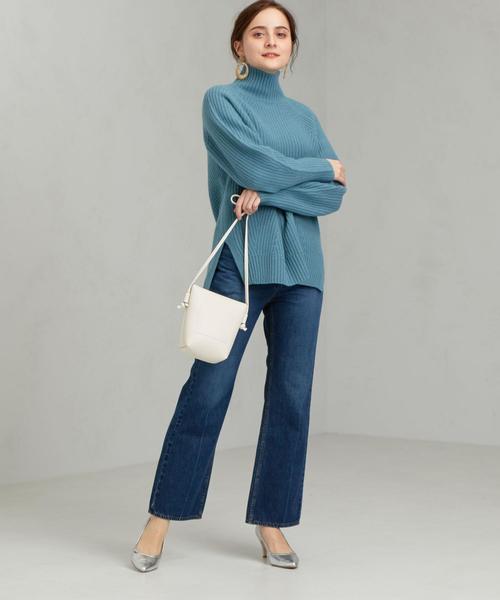 green label relaxing（グリーンレーベルリラクシング）の「[ ハミルトン ] HAMILTON SC カタアゼ ハイネック ニット（ニット/セーター・レディース・ナチュラル/ブラック/レッド/モカ/ライトグレー/ターコイズブルー・FREE）」の22枚目の写真