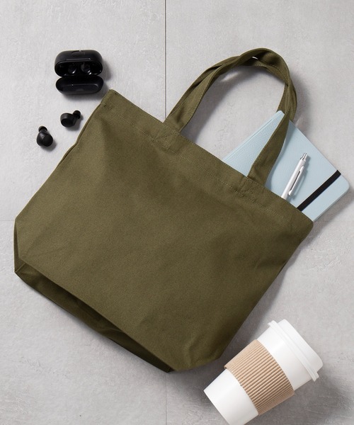 United Athle（ユナイテッドアスレ）の「推し活トートに！【United Athle】ヘビーコットンキャンバストートバッグ S 1460（トートバッグ・レディース・ブラック/グレー/ネイビー/レッド/アイボリー/グリーン/キャメル/ライトパープル/スミクロ/インディゴブルー/モカ/パープル/ブルー/オリーブ/スモークピンク/マスタード/ライトカーキ/ライトピンク/ミント・FREE）」の7枚目の写真