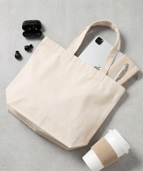 United Athle(ユナイテッドアスレ)の「推し活トートに!【United Athle】ヘビーコットンキャンバストートバッグ S 1460(トートバッグ・レディース・ブラック/グレー/ネイビー/レッド/アイボリー/グリーン/キャメル/ライトパープル/スミクロ/インディゴブルー/モカ/パープル/ブルー/オリーブ/スモークピンク/マスタード/ライトカーキ/ライトピンク/ミント・FREE)」の2枚目の写真