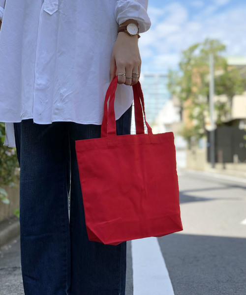 United Athle（ユナイテッドアスレ）の「推し活トートに！【United Athle】ヘビーコットンキャンバストートバッグ S 1460（トートバッグ・レディース・ブラック/グレー/ネイビー/レッド/アイボリー/グリーン/キャメル/ライトパープル/スミクロ/インディゴブルー/モカ/パープル/ブルー/オリーブ/スモークピンク/マスタード/ライトカーキ/ライトピンク/ミント・FREE）」の20枚目の写真