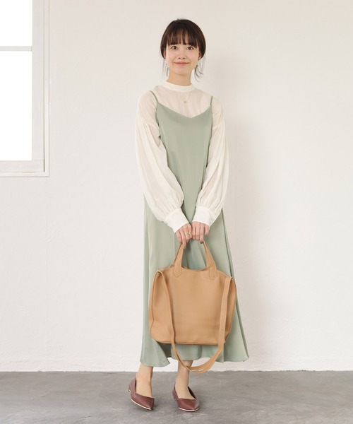 SESTO(セスト)の「レザー調ショルダートートバッグ(トートバッグ・レディース・ベージュ/ブラック/キャメル・ONE SIZE)」の16枚目の写真