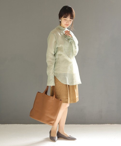 SESTO(セスト)の「レザー調ショルダートートバッグ(トートバッグ・レディース・ベージュ/ブラック/キャメル・ONE SIZE)」の13枚目の写真