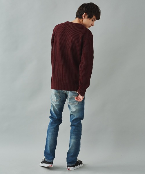 Nudie Jeans（ヌーディージーンズ）の「Nudie Jeans ヌーディージーンズ Thin Finn Authentic Repair 11ozコンフォートストレッチデニム 113127030（デニムパンツ・メンズ・インディゴブルー・30/28/29/32/31）」の2枚目の写真
