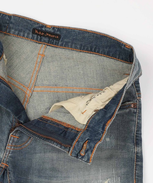 Nudie Jeans（ヌーディージーンズ）の「Nudie Jeans ヌーディージーンズ Thin Finn Authentic Repair 11ozコンフォートストレッチデニム 113127030（デニムパンツ・メンズ・インディゴブルー・30/28/29/32/31）」の15枚目の写真