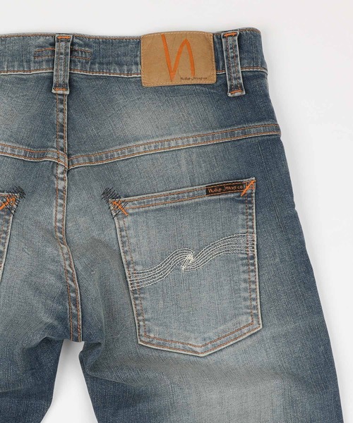 Nudie Jeans（ヌーディージーンズ）の「Nudie Jeans ヌーディージーンズ Thin Finn Authentic Repair 11ozコンフォートストレッチデニム 113127030（デニムパンツ・メンズ・インディゴブルー・30/28/29/32/31）」の12枚目の写真