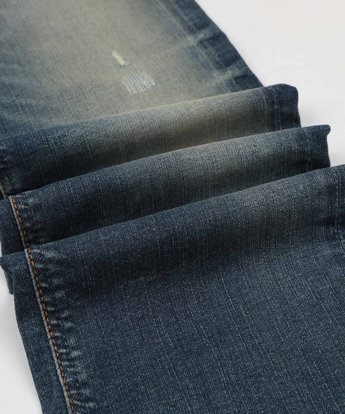 Nudie Jeans（ヌーディージーンズ）の「Nudie Jeans ヌーディージーンズ Thin Finn Authentic Repair 11ozコンフォートストレッチデニム 113127030（デニムパンツ・メンズ・インディゴブルー・30/28/29/32/31）」の3枚目の写真
