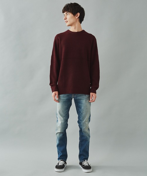 Nudie Jeans（ヌーディージーンズ）の「Nudie Jeans ヌーディージーンズ Thin Finn Authentic Repair 11ozコンフォートストレッチデニム 113127030（デニムパンツ・メンズ・インディゴブルー・30/28/29/32/31）」の16枚目の写真