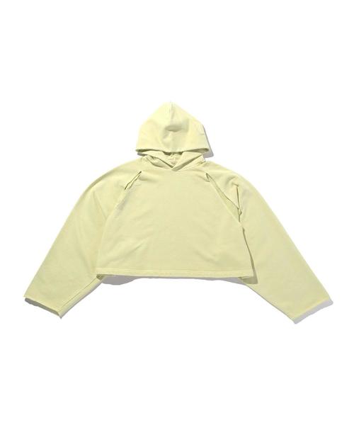 Jieda（ジエダ）の「＜JieDa＞ SHORT HOODIE/パーカー（パーカー・メンズ・ブラック/ライム・FREE）」の2枚目の写真